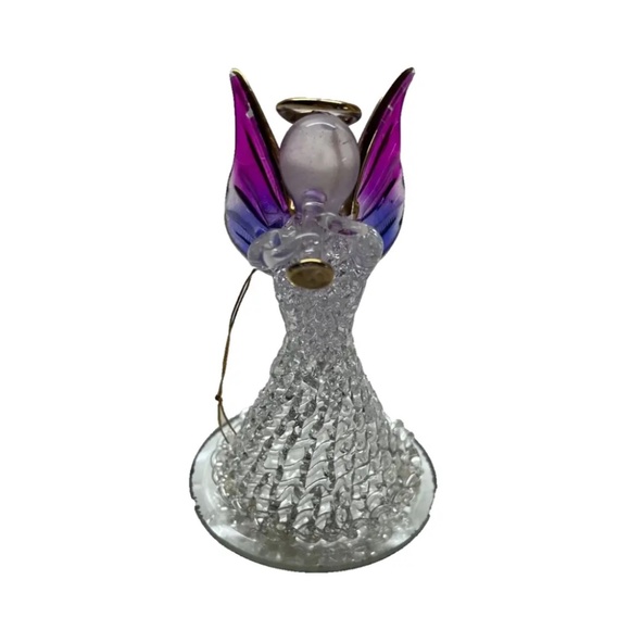 Vintage Glass Angel with Trumpet - Picture 1 of 4